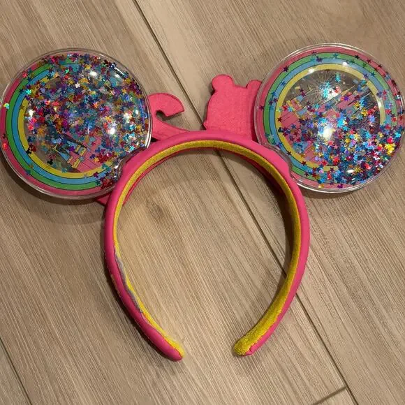 Disney Mickey Mouse Bubble Wand & 2024 Mickey Ear Headband Kids Toy Souvenir - Picture 6 of 7